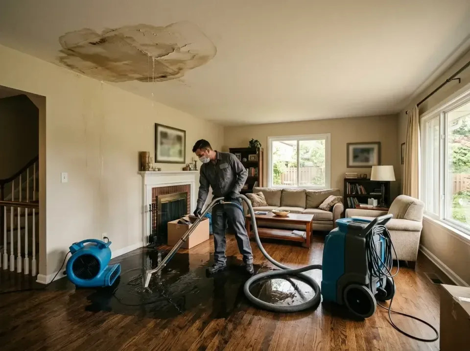 attic-pipe-burst-ceiling-drip-008 — frequently asked questions, Water Damage Restoration & Carpet Care in Hales Corners, WI
